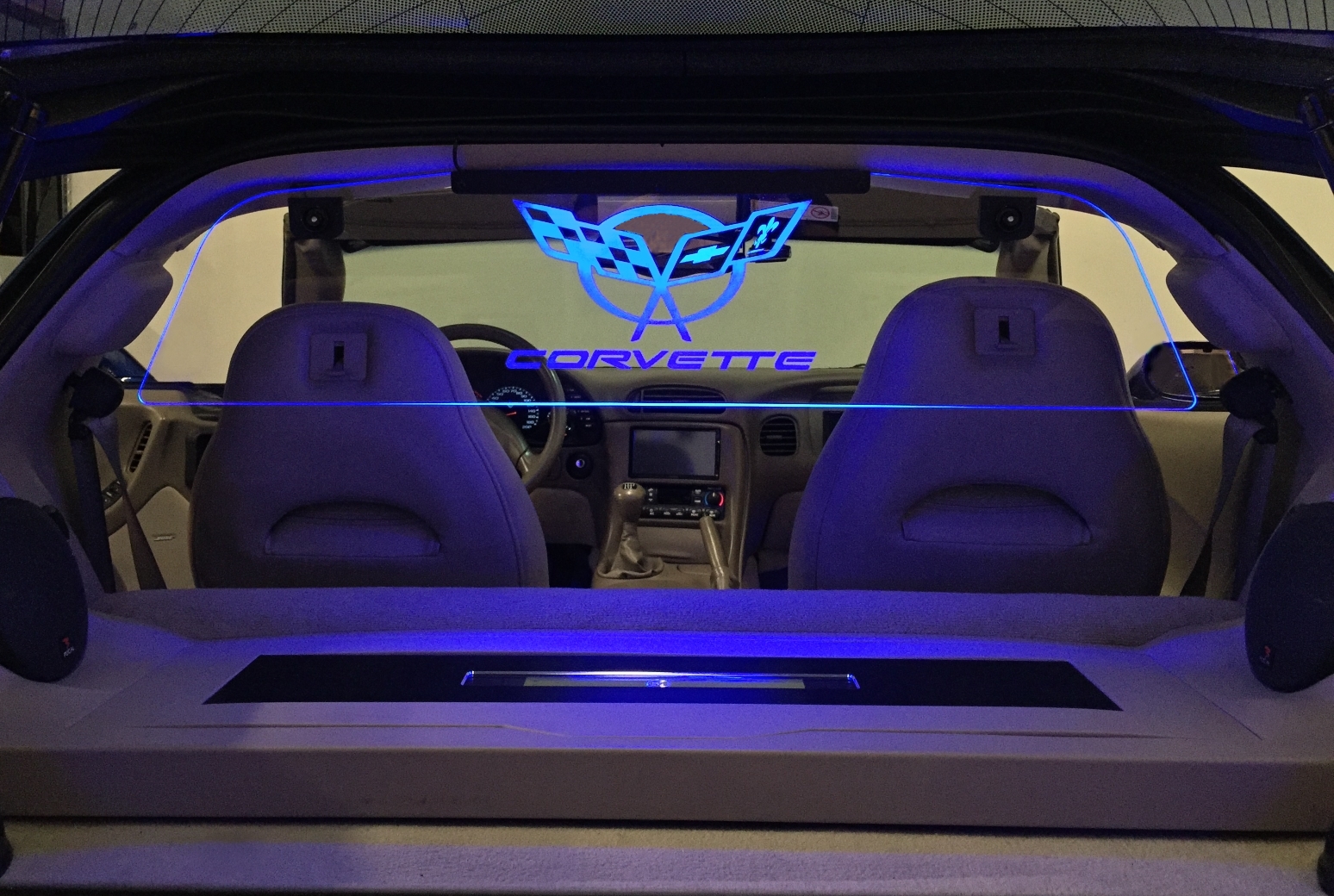 Corvette C5 Coupe Lighting Glow Plate WindRestrictor®